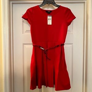 🆕 Polo Ralph Lauren Girls Red Dress L/G 12/14 NWT plaid belt